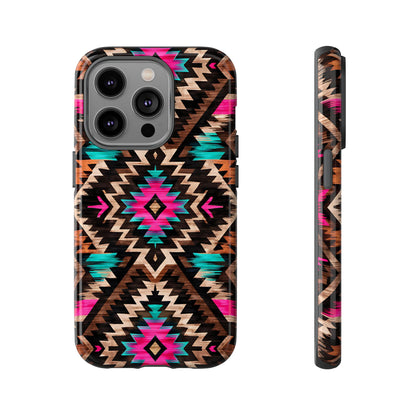 Neon Aztec Rug Tough Case