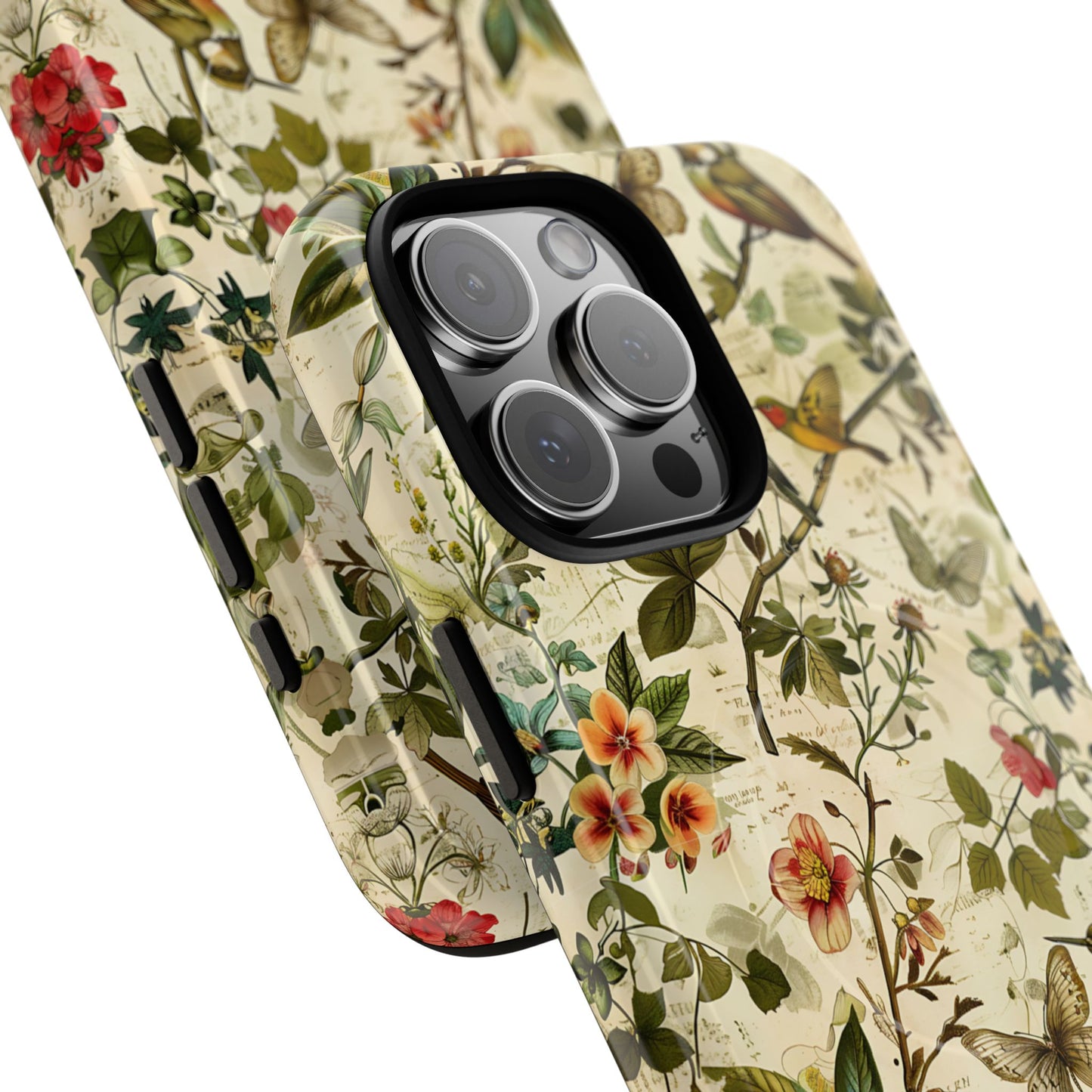 Vintage Birds Butterflies Magnetic Case