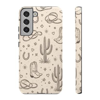 Cowgirl Doodles Tough Case