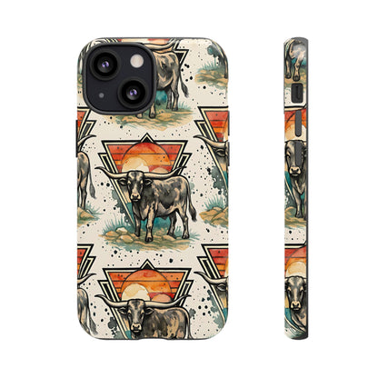 Retro Longhorn Tough Case