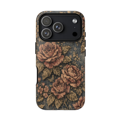 Denim Blooms Tough Case