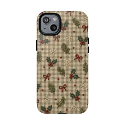 Gingham Holly Magnetic Case
