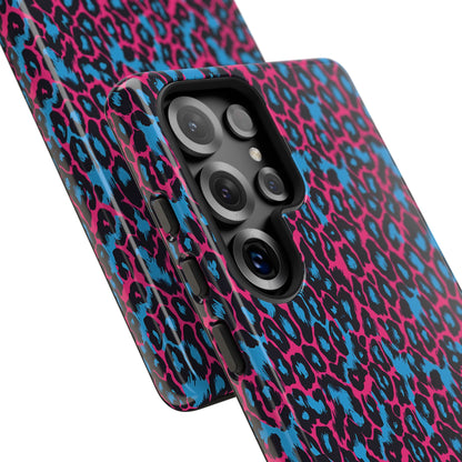 Pink Blue Leopard Phone Case