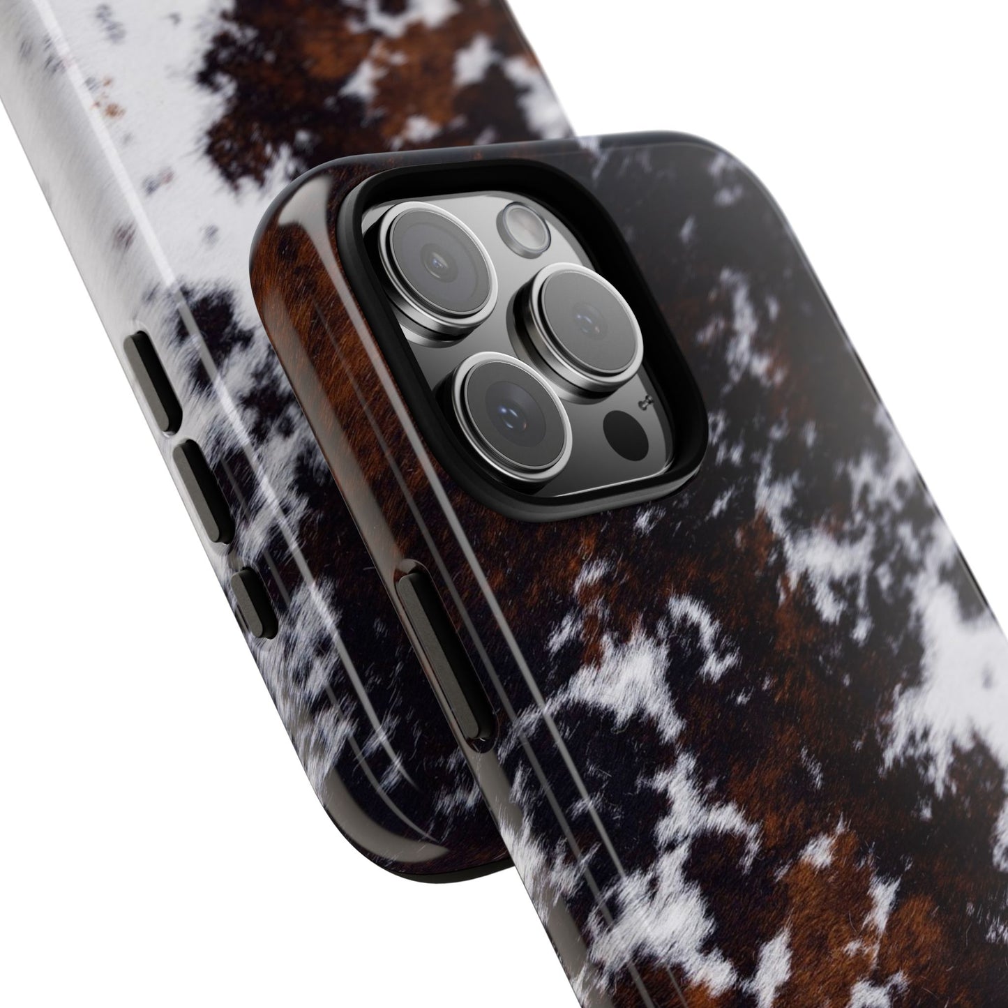 Cowhide Monogram Tough Phone Case