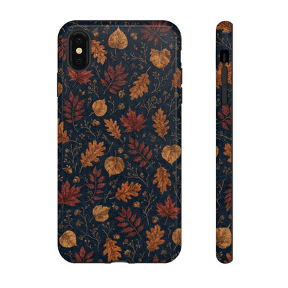Navy Oak Leaf Tough Case