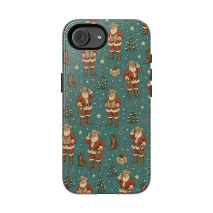 Retro Cowboy Santa Tough Case