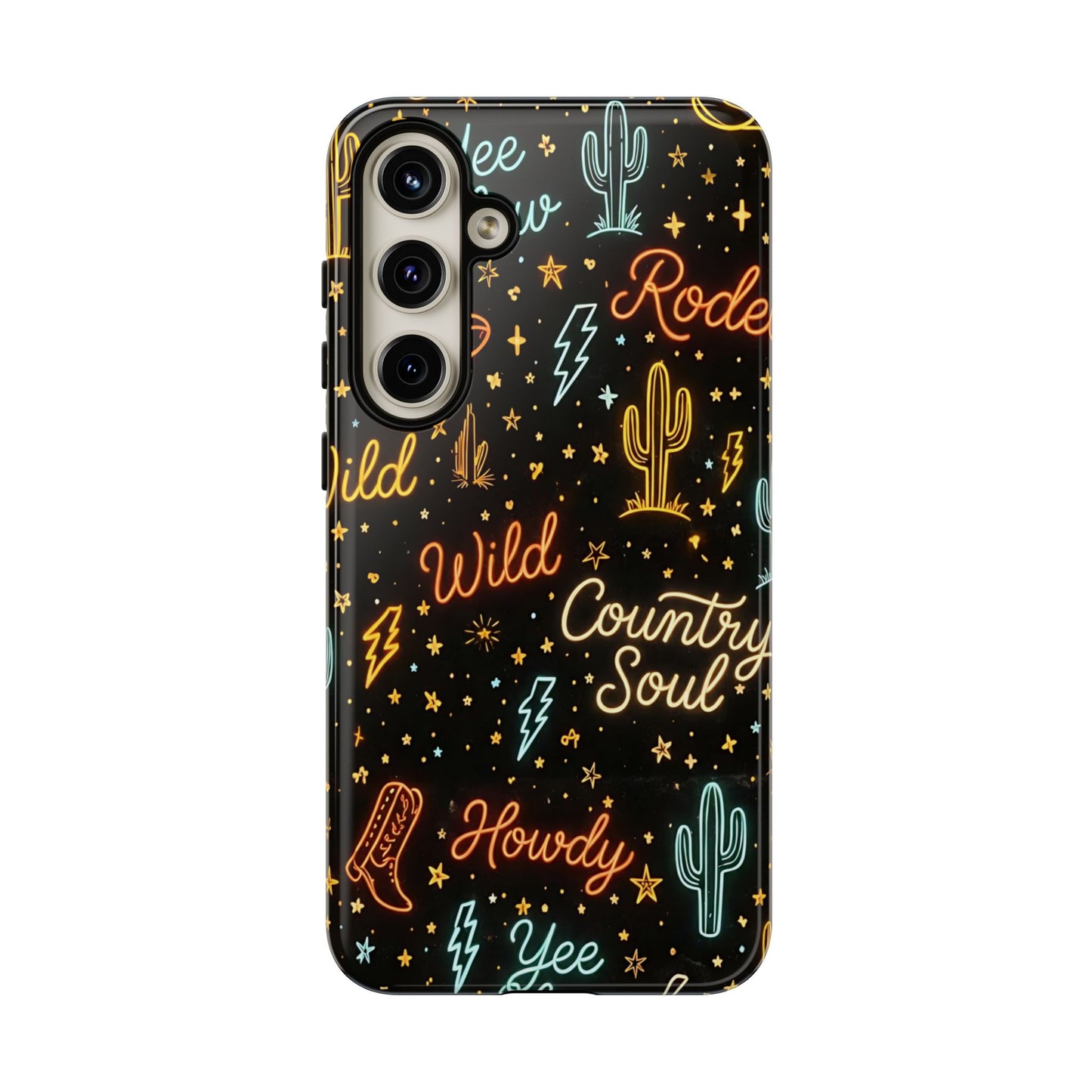 Neon Western Script Tough Case
