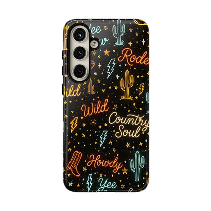 Neon Western Script Tough Case