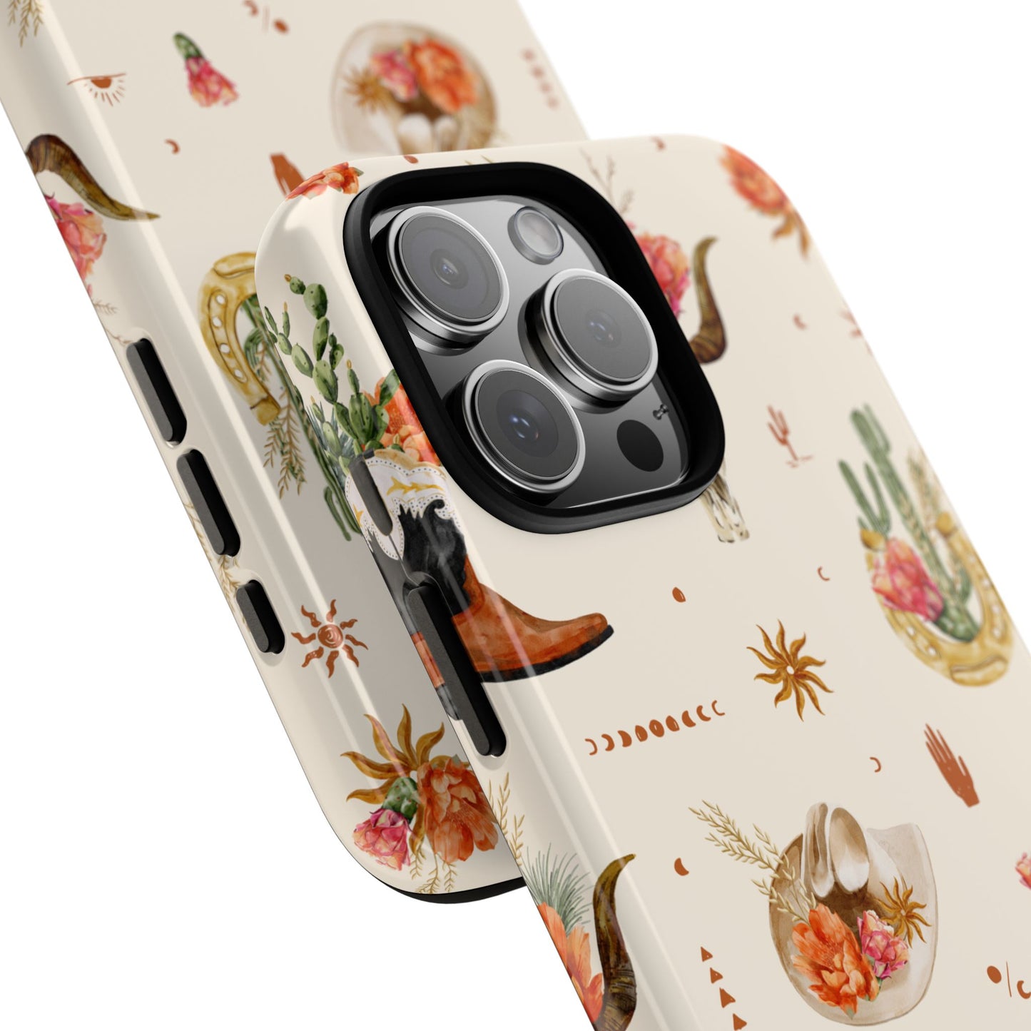 Western Floral Tough Phone Case