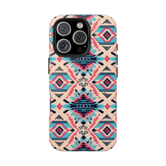 Pink Blue Aztec Phone Case