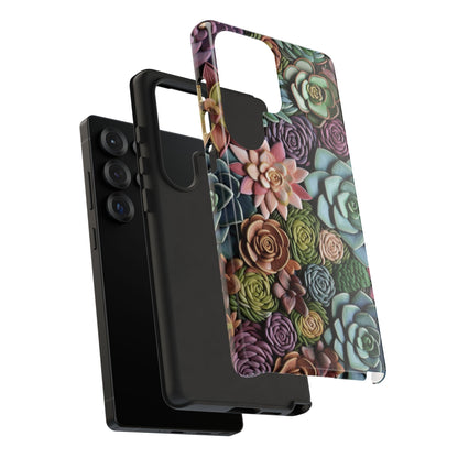 3d Succulent Flower Tough Phone Case