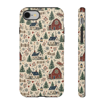 Snowy Farmstead Tough Case