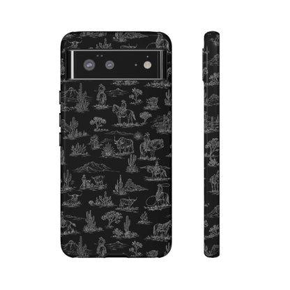 Midnight Toile Tough Case