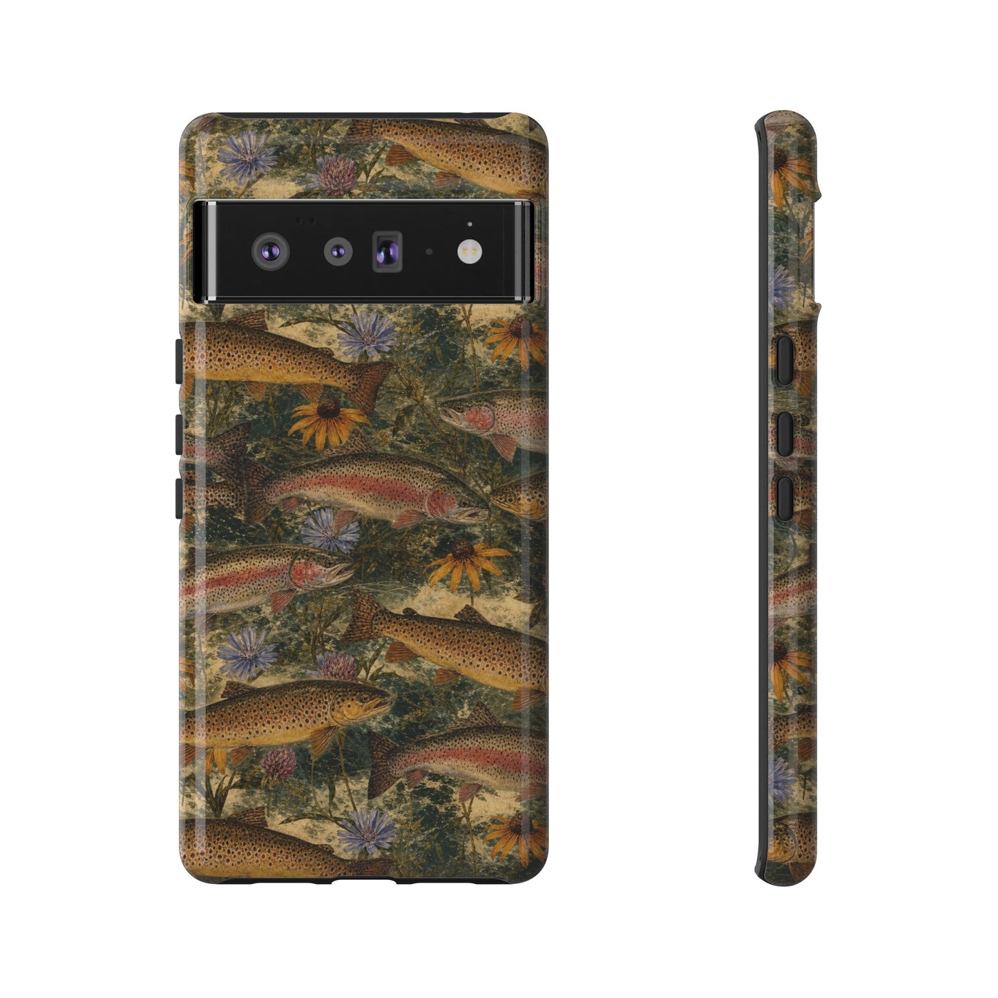 Floral Trout Tough Case
