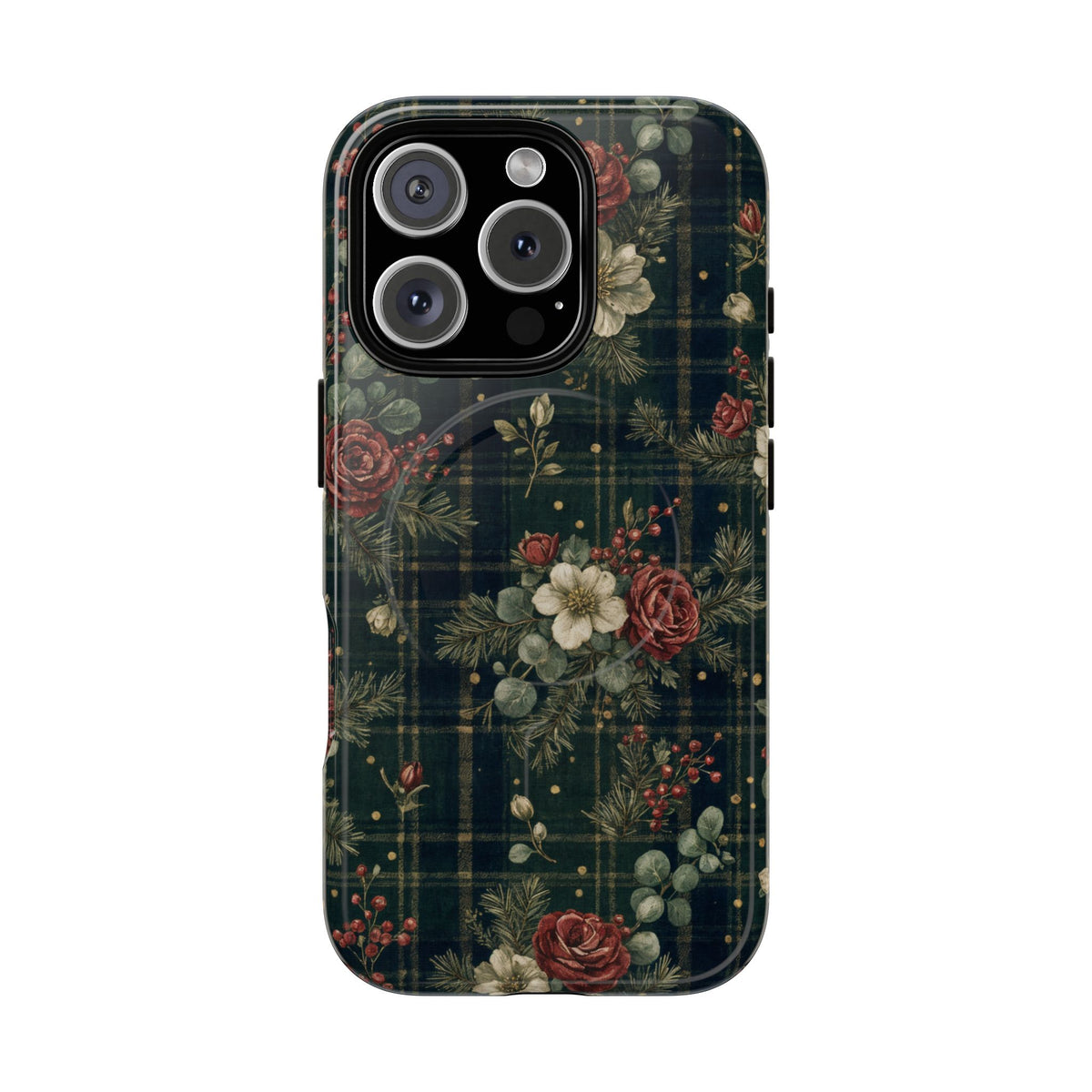 Tartan Roses Magnetic Case