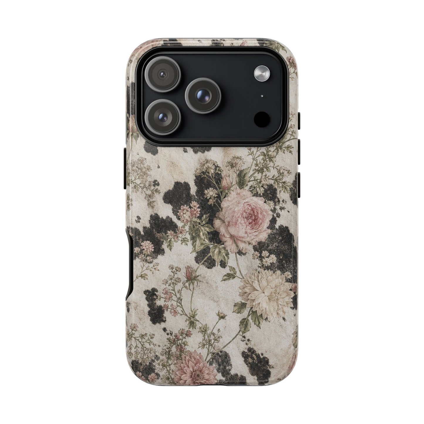 Floral Cowhide Tough Case