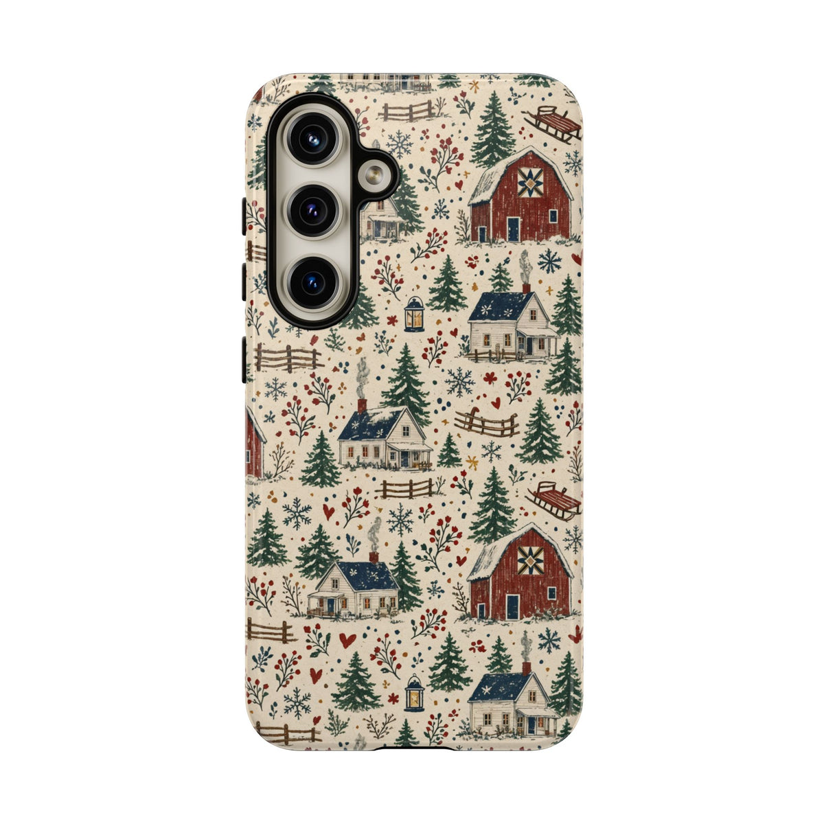 Snowy Farmstead Tough Case