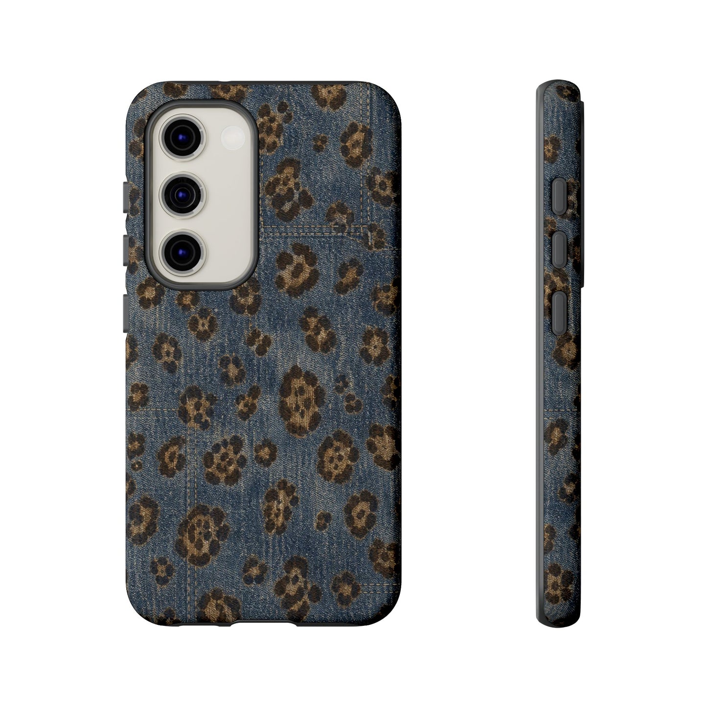 Denim Leopard Tough Case