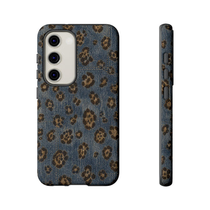 Denim Leopard Tough Case