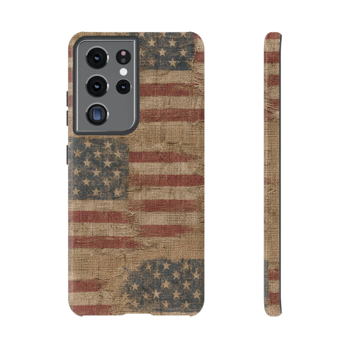 Burlap Flag Tough Case