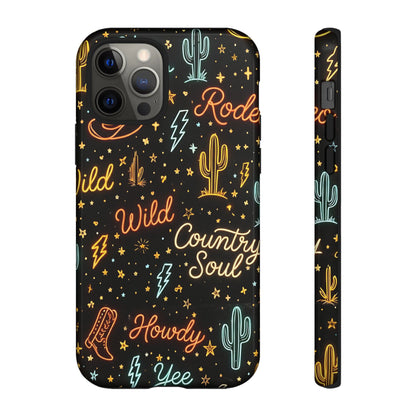 Neon Western Script Tough Case