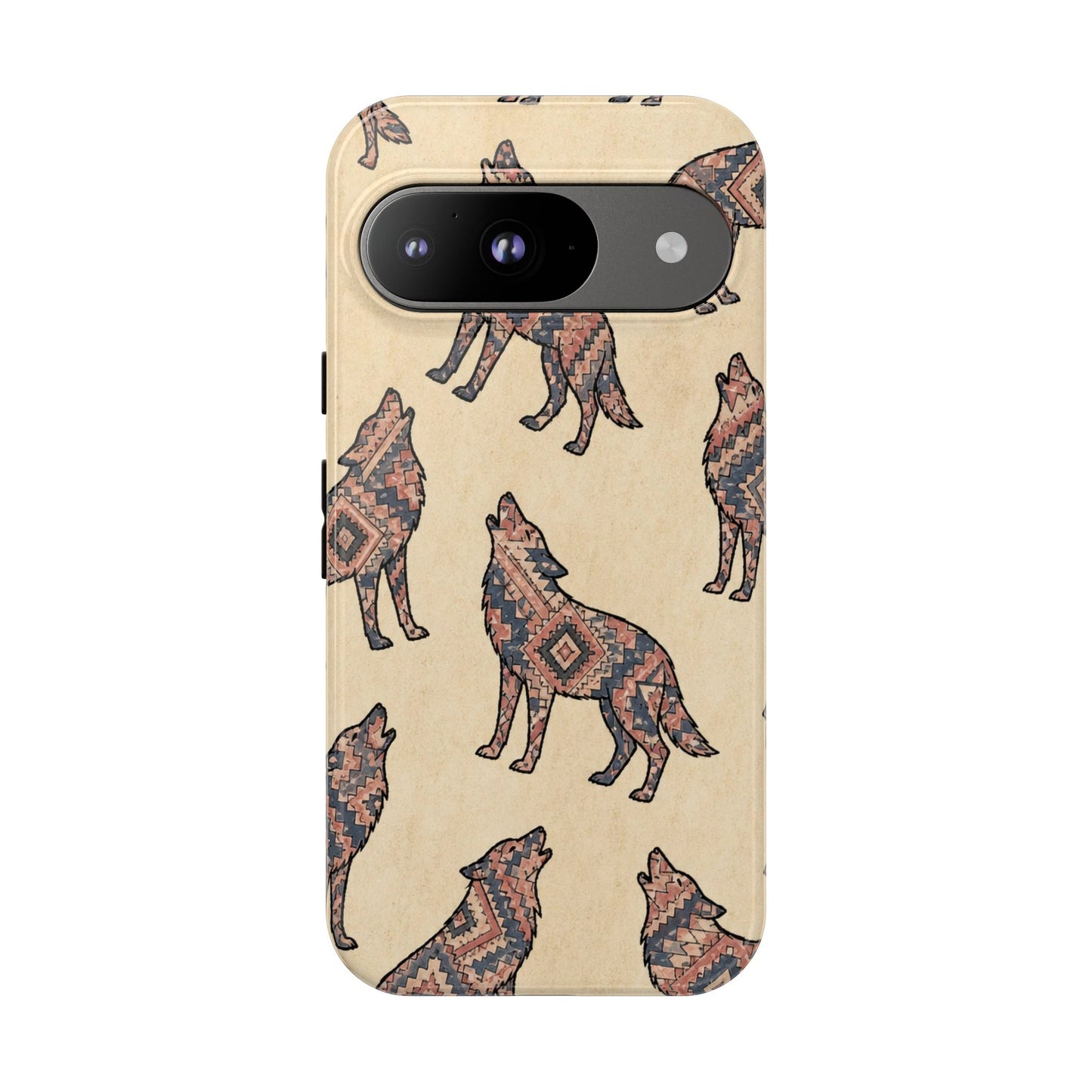 Rose Aztec Wolf Tough Case