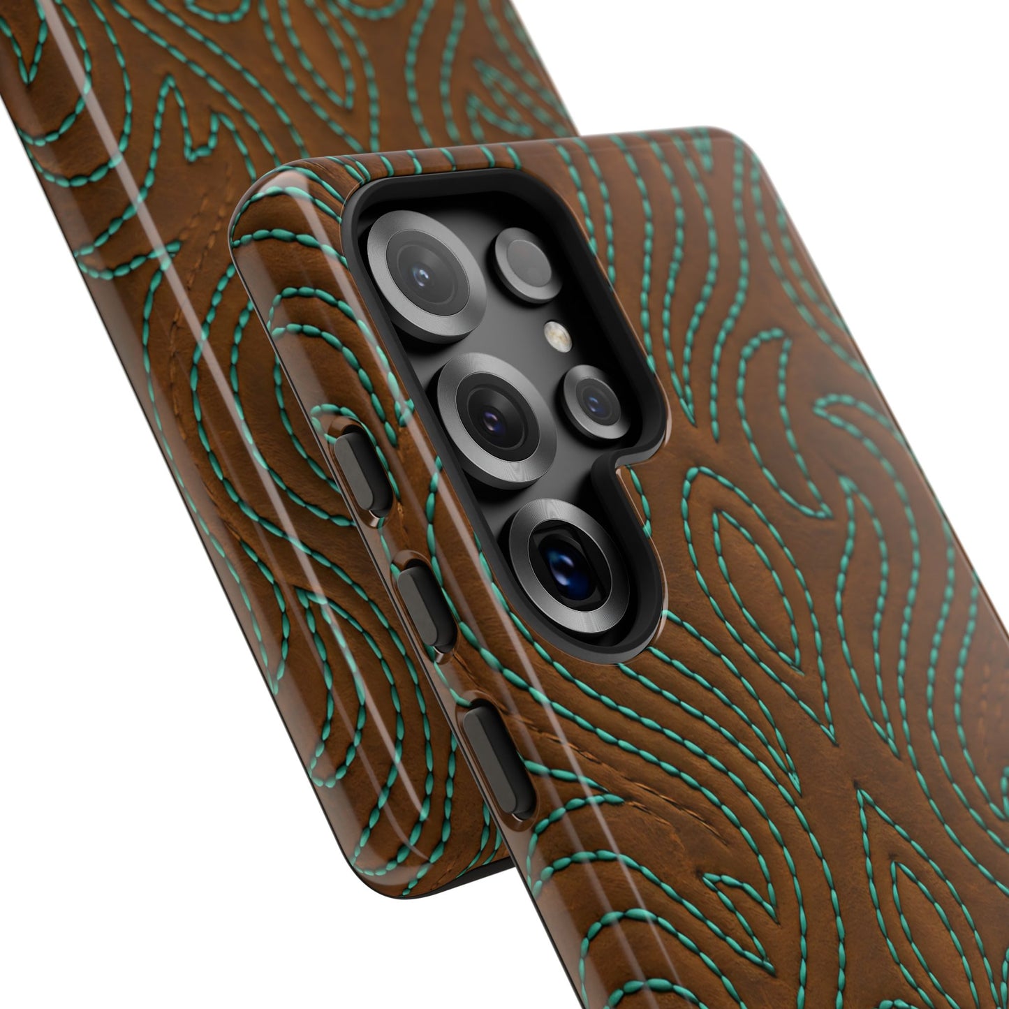 Turquoise Stitched Tough Case