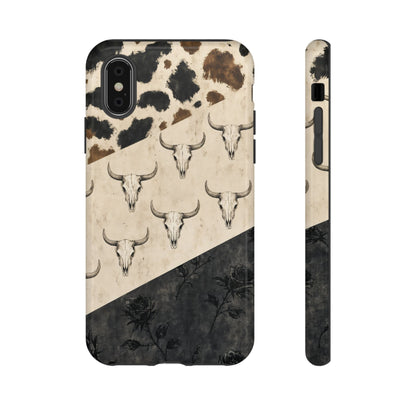 Bull Skull Rose Tough Case