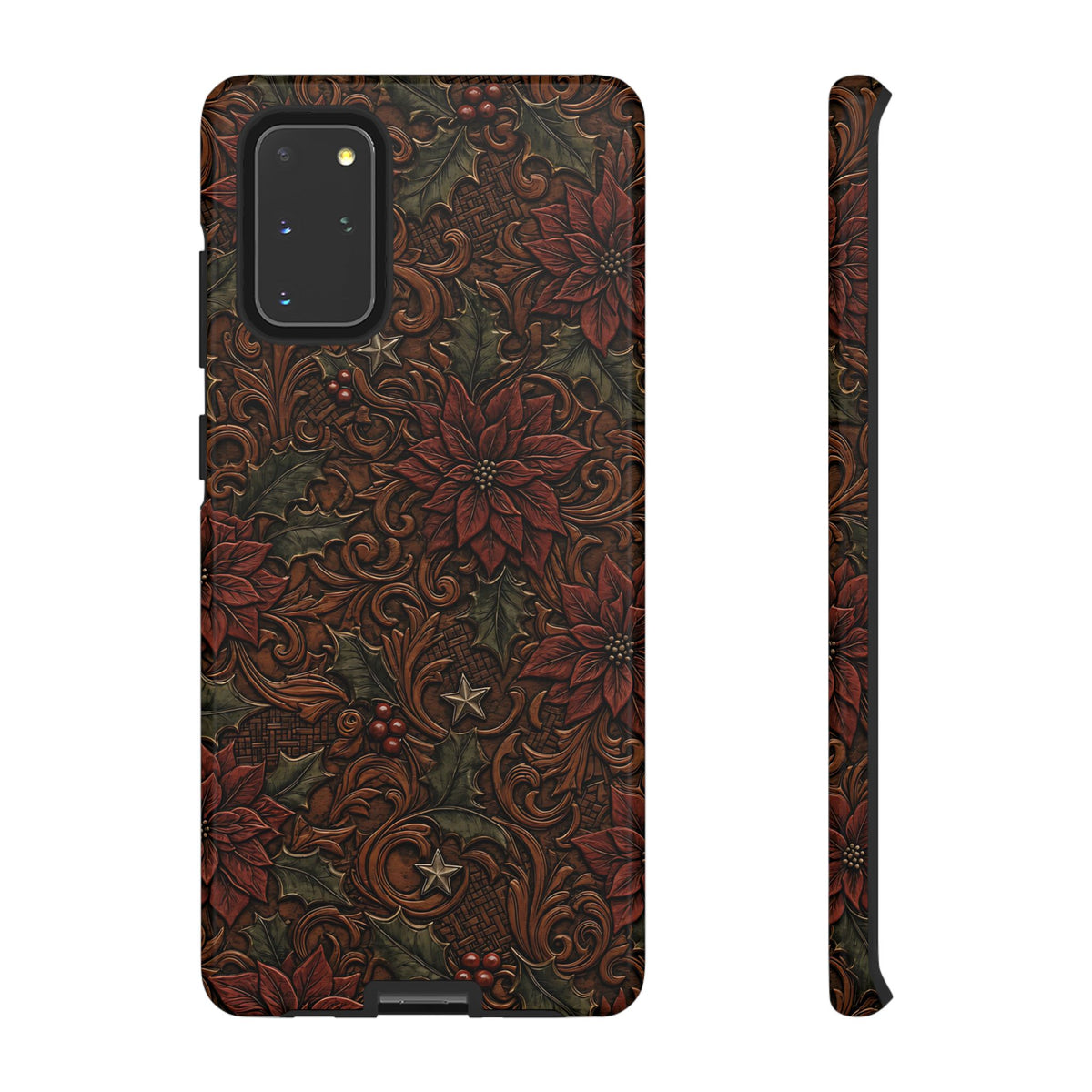 Tooled Poinsettia Tough Case