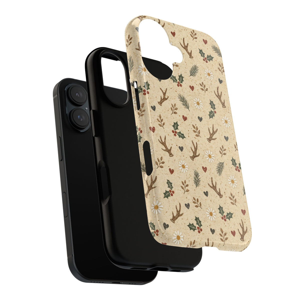 Antler Daisies Christmas Tough Case