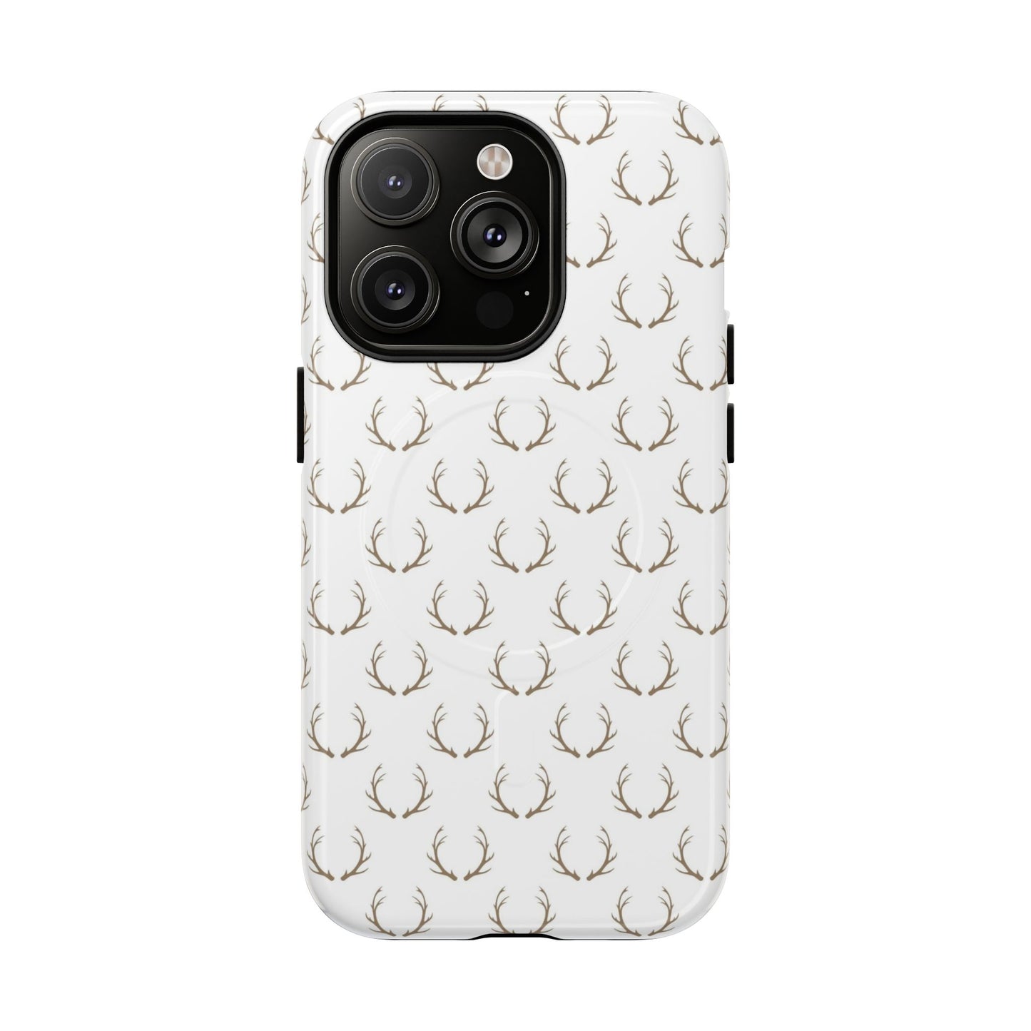 White Antlers Magnetic Case