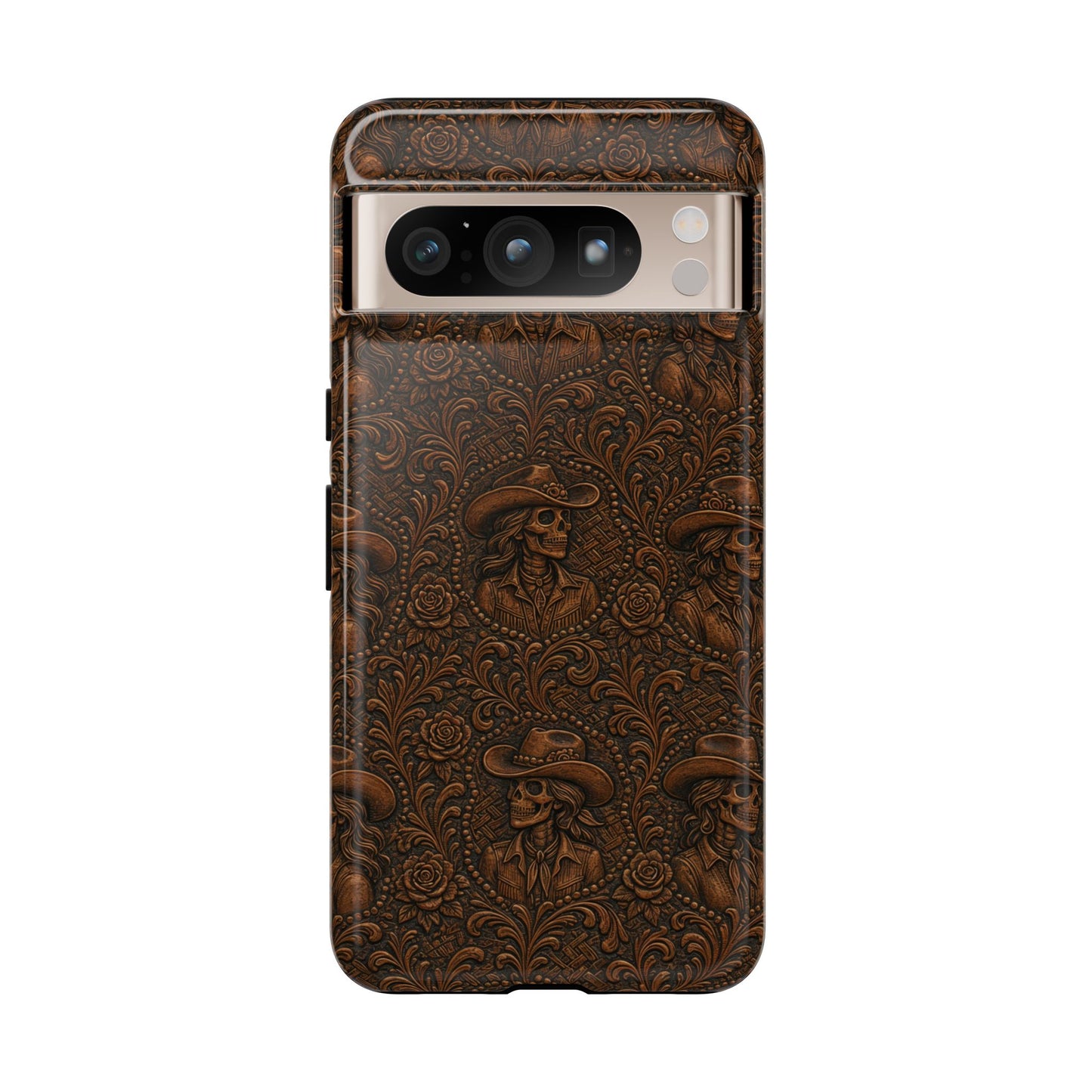 Tooled Skeleton Cowgirl Tough Case