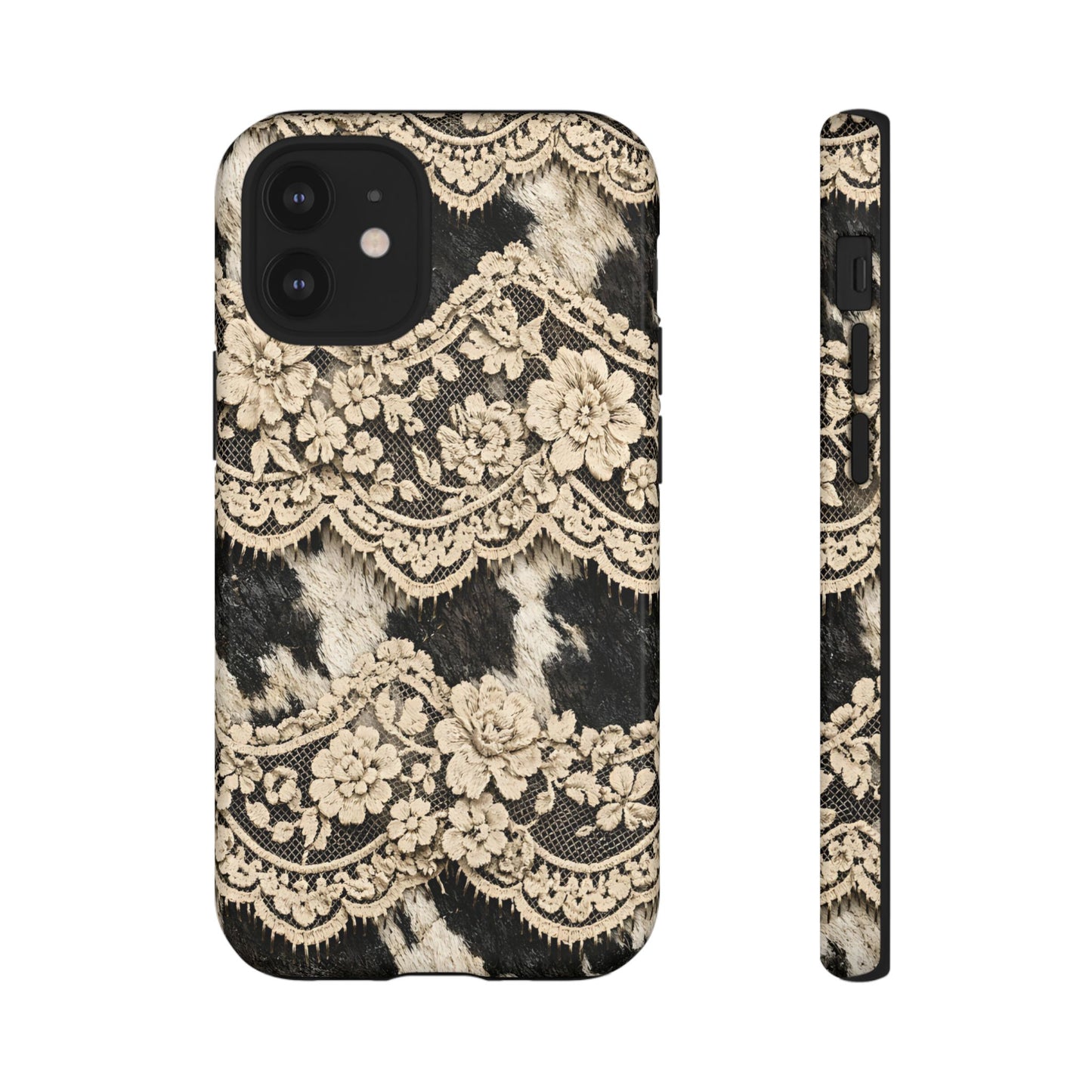 Cowhide Lace Tough Case