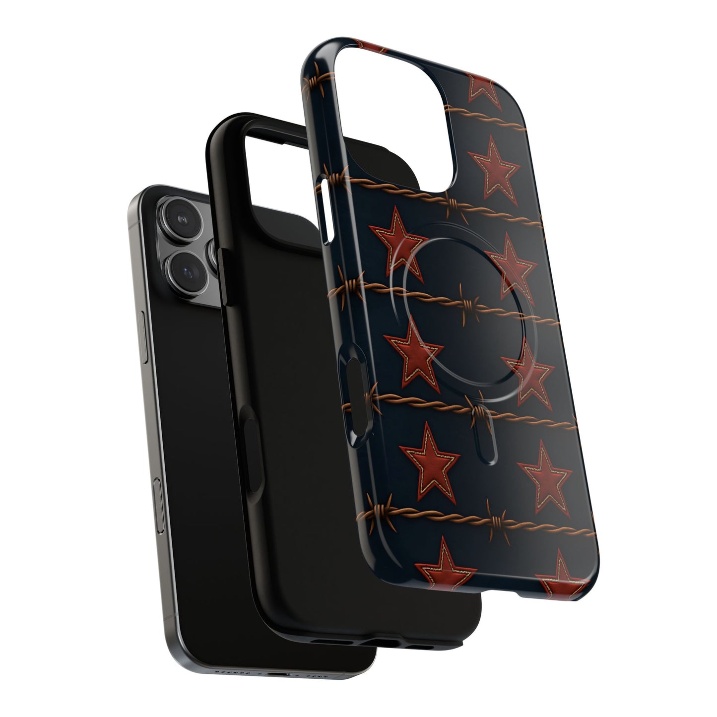 Red Stars + Barbed Wire Magnetic Case