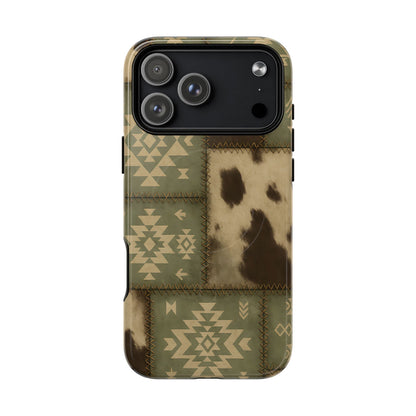 Rustic Sage Patchwork Magnetic Case