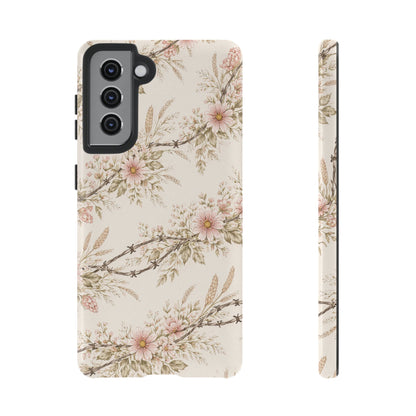 Floral Barbed Wire Tough Case