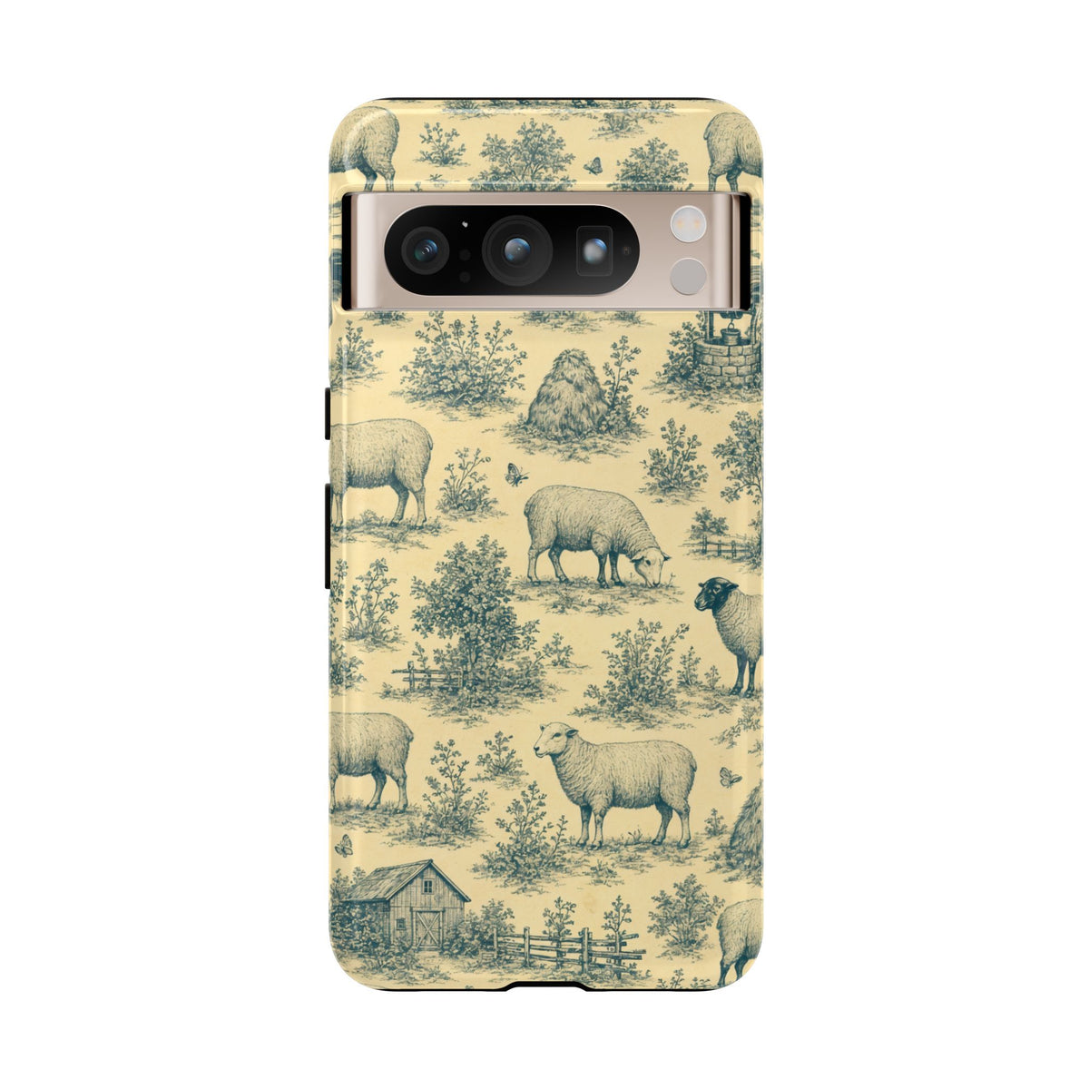 Sheep Toile Tough Case