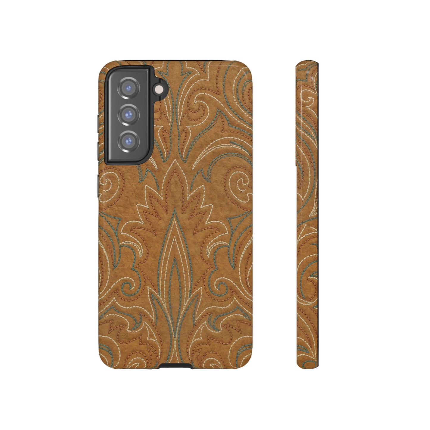 Boot Stitch Tan Tough Case