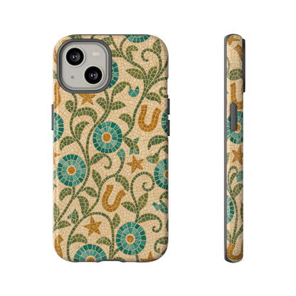 Turquoise Horseshoe Mosaic Tough Case