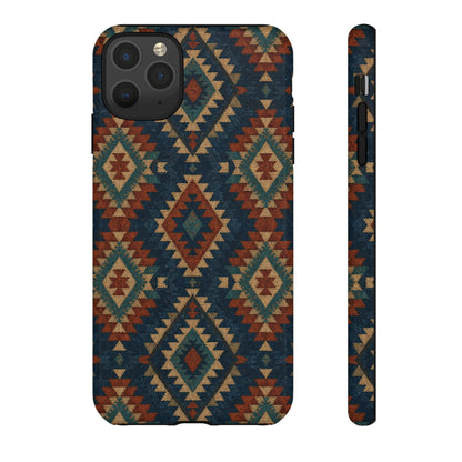 Navy Aztec Tough Case