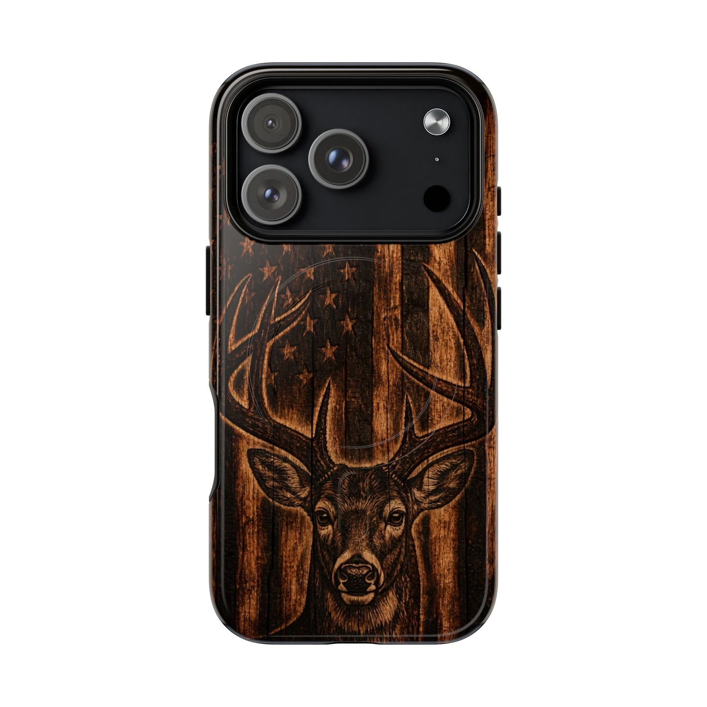 Carved Buck Magnetic Case