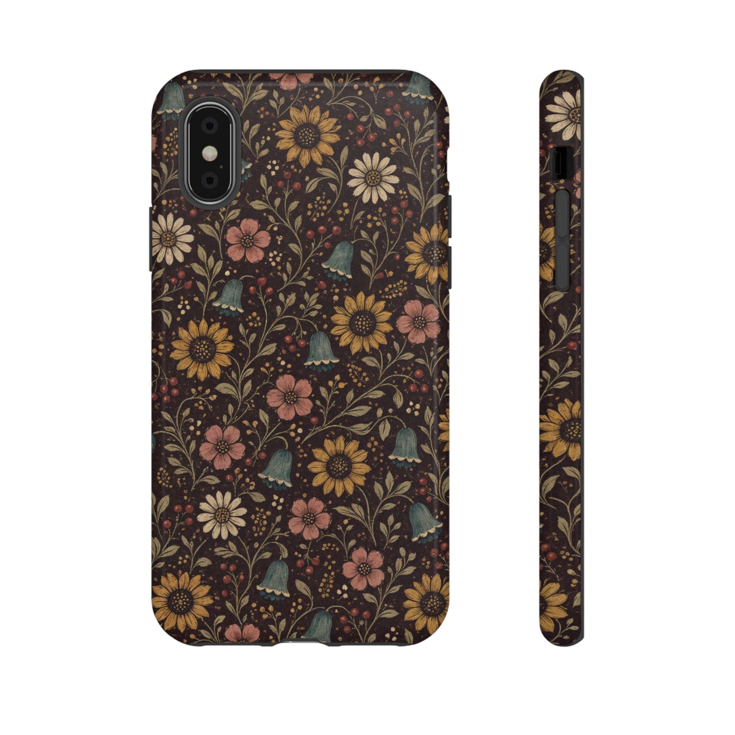 Plum Folk Floral Tough Case