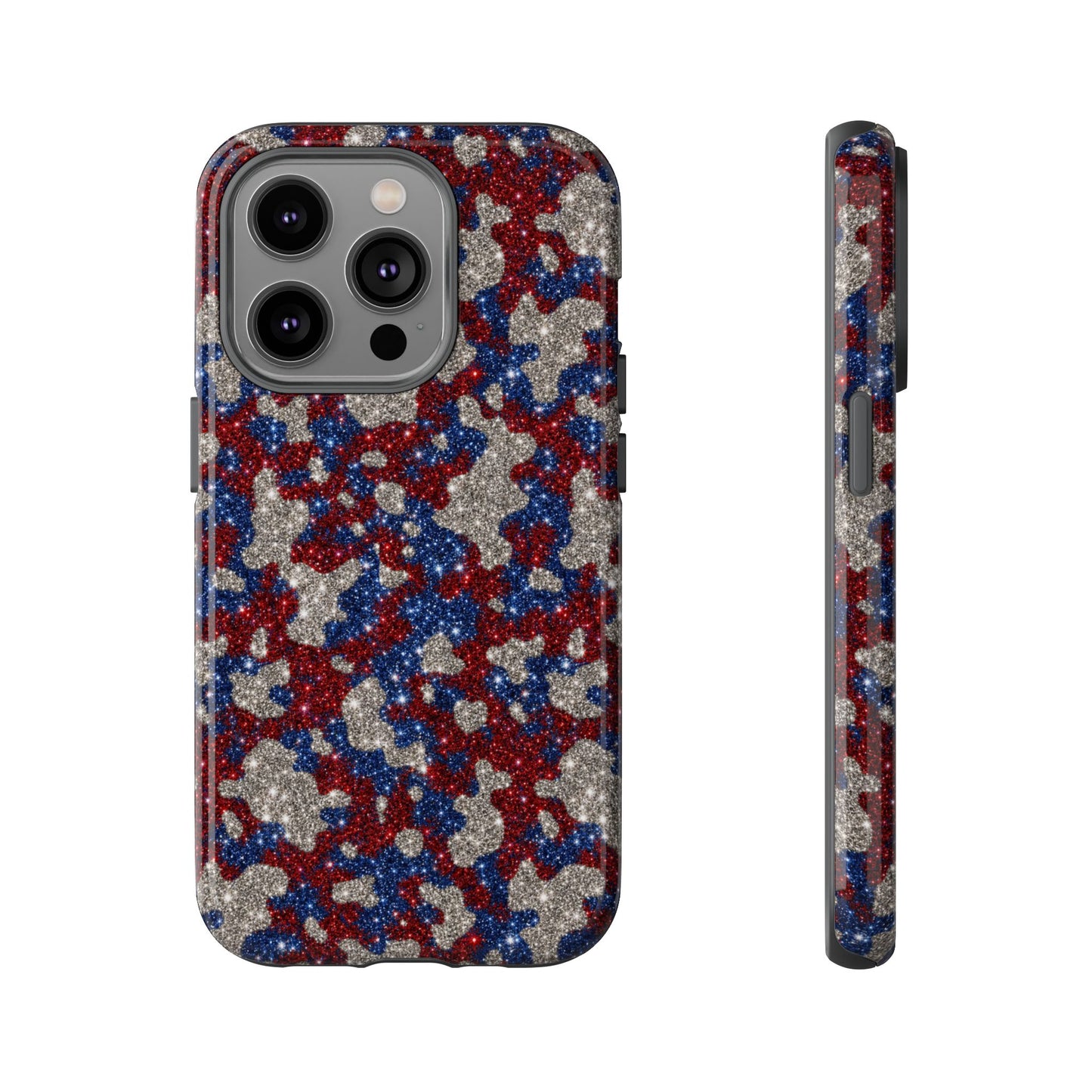 USA Cowhide Glitter Tough Case