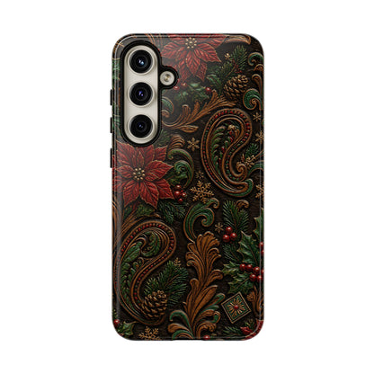 Carved Christmas Paisley Tough Case