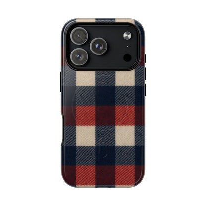 Patriotic Plaid Magnetic Case