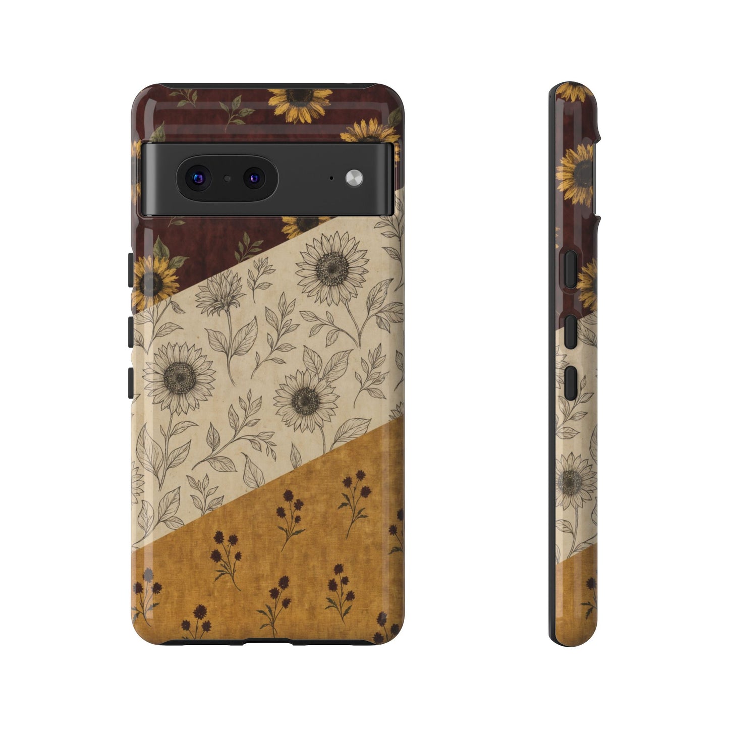 Sunflower Burgundy Swaths Tough Case