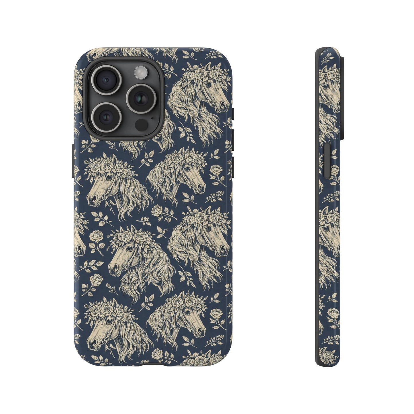 Floral Horses Tough Case