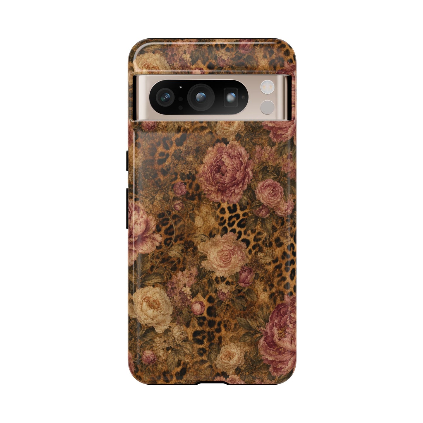 Leopard Floral Tough Case