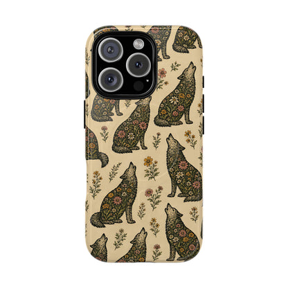 Floral Wolves Magnetic Case
