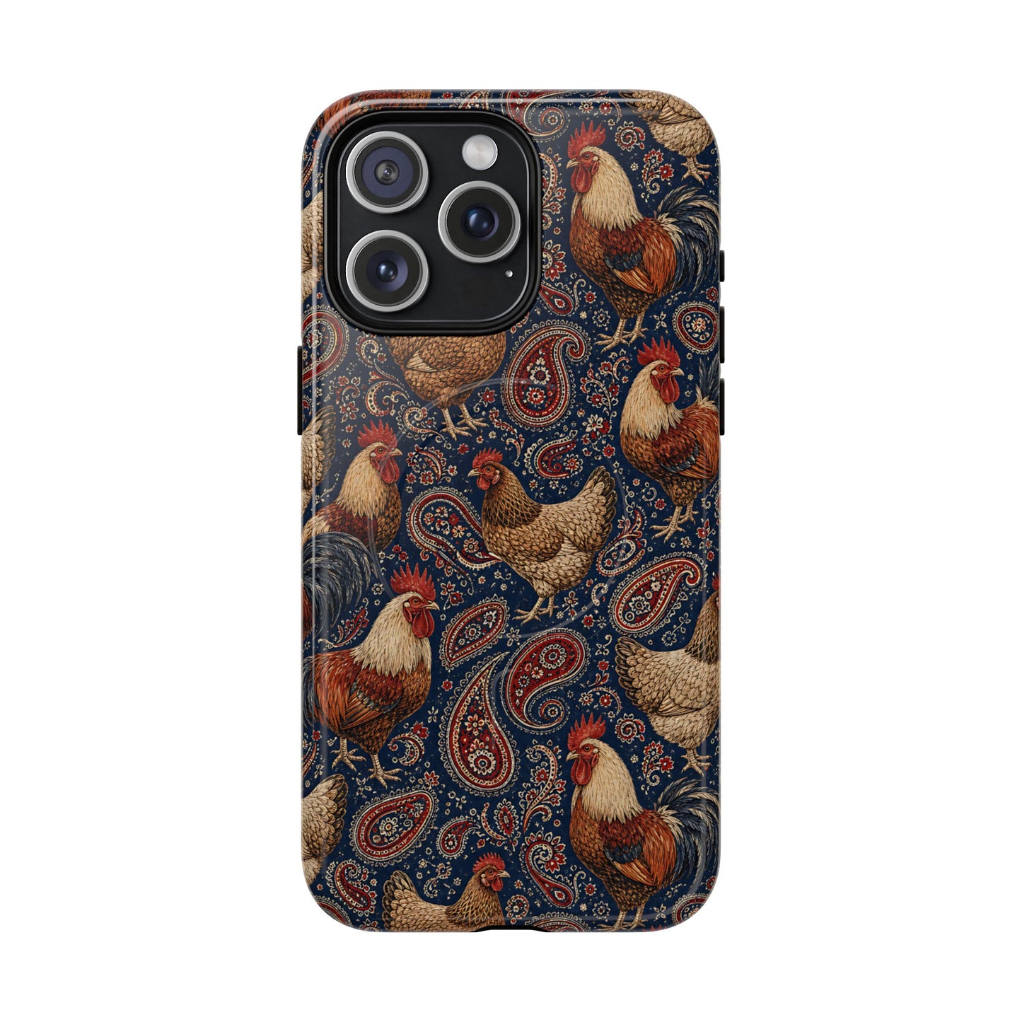 Patriotic Paisley Chickens Magnetic Case